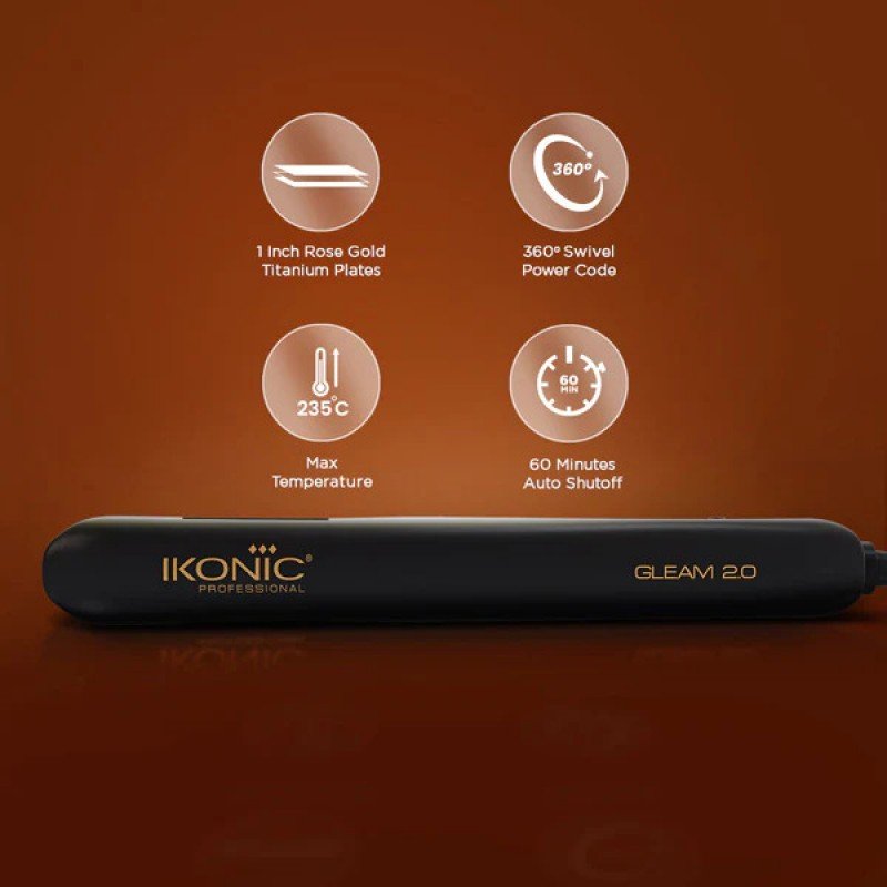 IKONIC GLEAM 2.0 GLEAM 2.0 HAIR STRAIGHTENER Hair Straightener IKONIC GLEAM 2.0 GLEAM 2.0 HAIR STRAIGHTENER Hair Straightener