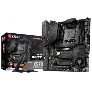 MSI MPG X570 Gaming PRO Carbon WiFi ATX Gaming AM4Socket ATX AMD X470 Chipset DDR4 Motherboard for Desktop, Workstation