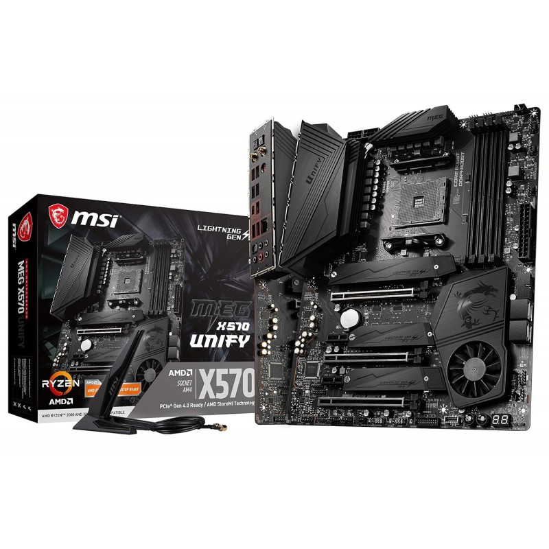 MSI MPG X570 Gaming PRO Carbon WiFi ATX Gaming AM4Socket ATX AMD X470 Chipset DDR4 Motherboard for Desktop, Workstation MSI MPG X570 Gaming PRO Carbon WiFi ATX Gaming AM4Socket ATX AMD X470 Chipset DDR4 Motherboard for Desktop, Workstation