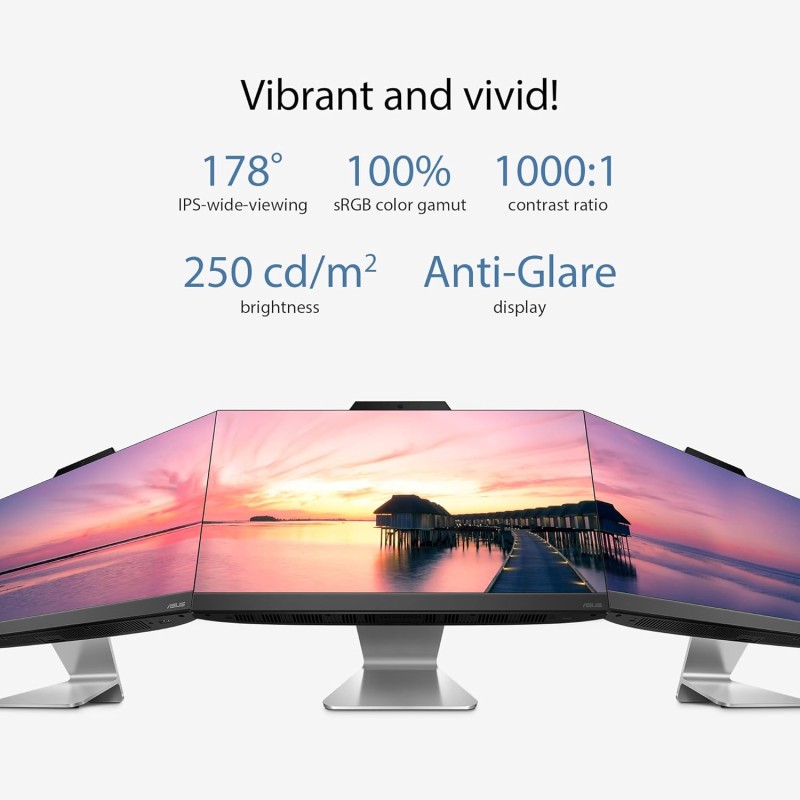 ASUS AiO A3 Series, 21.45" (54.48 cm) FHD, Intel Core i5-1235U 12th Gen, All-in-One Desktop (8GB/512GB SSD/Windows 11/Office 2021/with Wireless Keyboard & Mouse/Black/4.84 kg), A3202WBAK-BA003WS ASUS AiO A3 Series, 21.45" (54.48 cm) FHD, Intel Core i5-1235U 12th Gen, All-in-One Desktop (8GB/512GB SSD/Windows 11/Office 2021/with Wireless Keyboard & Mouse/Black/4.84 kg), A3202WBAK-BA003WS