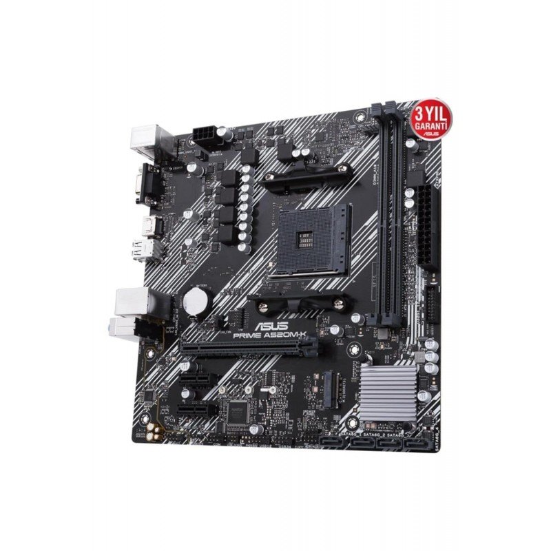 ASUS Prime A520M-K (AMD AM4 DDR4 Socket for AMD Ryzen 5000/5000 G/ 4000 G/ 3000) Micro ATX Motherboard with M.2 Support 1Gb Ethernet HDMI/D-Sub SATA 6Gbps and USB 3.2 Gen 1 Type-A ASUS Prime A520M-K (AMD AM4 DDR4 Socket for AMD Ryzen 5000/5000 G/ 4000 G/ 3000) Micro ATX Motherboard with M.2 Support 1Gb Ethernet HDMI/D-Sub SATA 6Gbps and USB 3.2 Gen 1 Type-A
