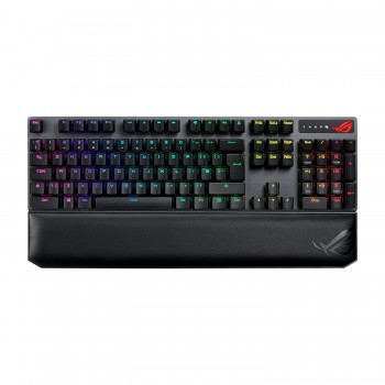 ASUS ROG Strix Scope NX RGB Wireless Deluxe Gaming Mechanical Keyboard with tri-Mode connectivity, ROG NX Red/Blue/Brown Mechanical switches, PBT keycaps, Aluminum Frame, Magnetic Wrist Rest