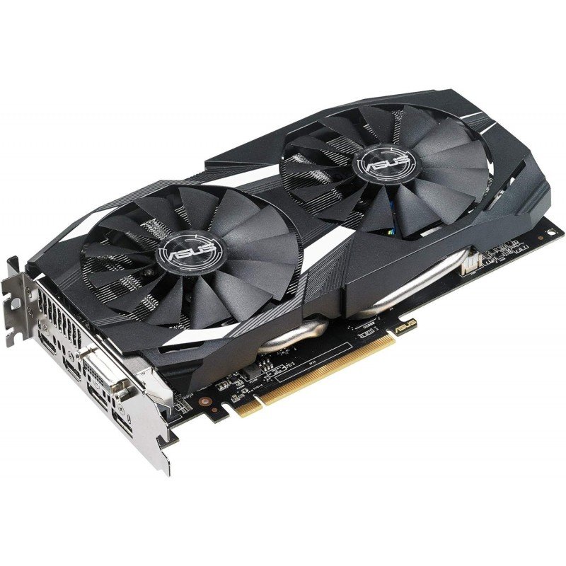 ASUS Radeon RX 580 O4G Dual-Fan OC Edition GDDR5 DP HDMI DVI VR Ready AMD Graphics Card (DUAL-RX580-O4G) (Renewed) ASUS Radeon RX 580 O4G Dual-Fan OC Edition GDDR5 DP HDMI DVI VR Ready AMD Graphics Card (DUAL-RX580-O4G) (Renewed)