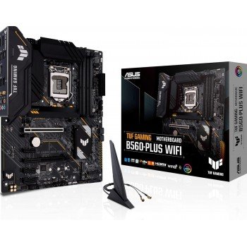 ASUS TUF Gaming B560-Plus WiFi(Intel Socket LGA1200 for 11th Gen Intel Core & 10th Gen Pentium Gold and Celeron) ATX Motherboard Support DDR4 5000 (OC) 2.5Gb USB Type-C