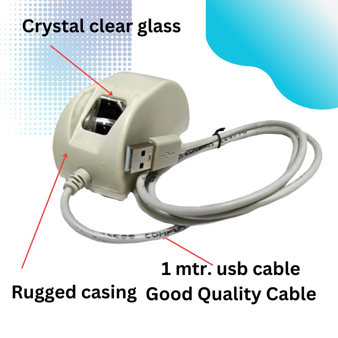 Startek FM220U L1 Biometric Fingerprint Scanner with RD