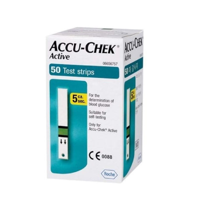 Accu-Chek Active Strips, Pack of 50 (Multicolor) Accu-Chek Active Strips, Pack of 50 (Multicolor)