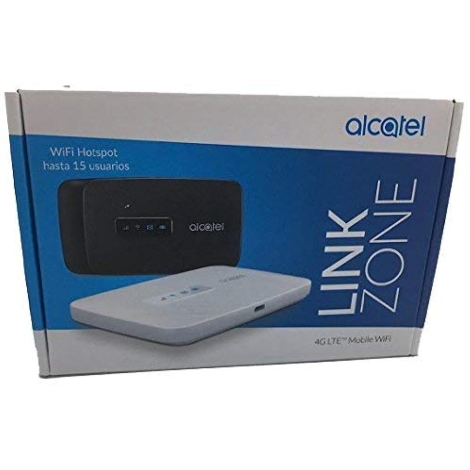 Alcatel LINKZONE Mobile 4G LTE WiFi Hotspot (US + Global 4G LTE) w/iOS & Android App, GSM Unlocked Upto 150mbps, Up to 15 Users MW41NF-2AOFUS2 (AT&T, T-Mobile, Metro, Cricket)