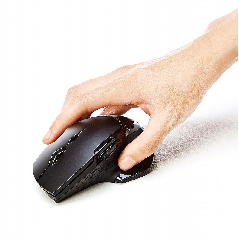 Full-Size Ergonomic Wireless Mouse with Fast Scrolling