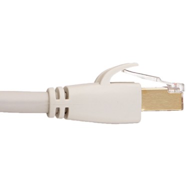 HL-007289 RJ45 Cat7 Network Ethernet Patch/LAN Cable - 15 Feet (White)- HL-007289 RJ45 Cat7 Network Ethernet Patch/LAN Cable - 15 Feet (White)-