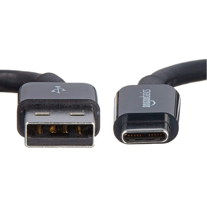 Airtree USB Type-C to USB-A 2.0 Male Cable - 9 Feet (2.7 Meters) - Black