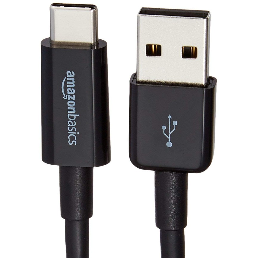 Airtree USB Type-C to USB-A 2.0 Male Cable - 9 Feet (2.7 Meters) - Black
