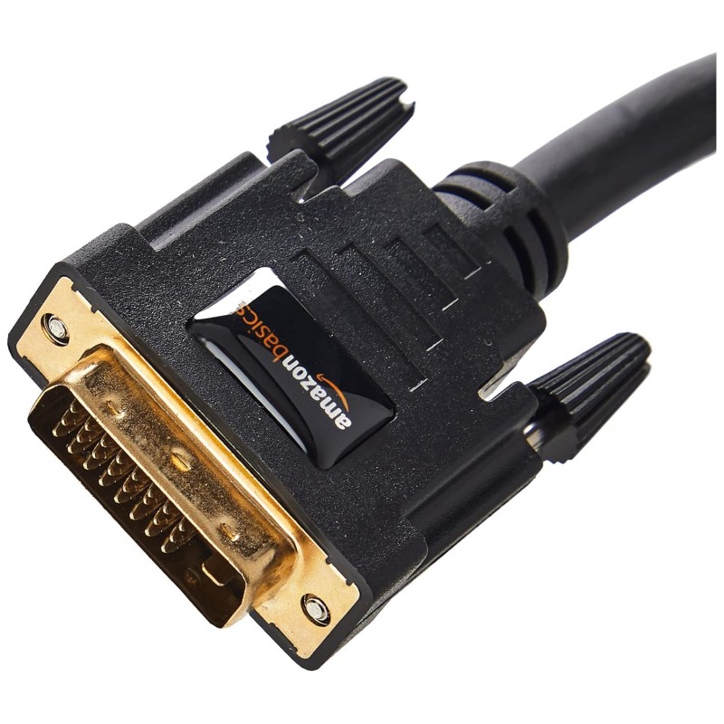 AmazonBasics 6.5-Feet DVI to DVI Cable for Television, Projector (Black) AmazonBasics 6.5-Feet DVI to DVI Cable for Television, Projector (Black)