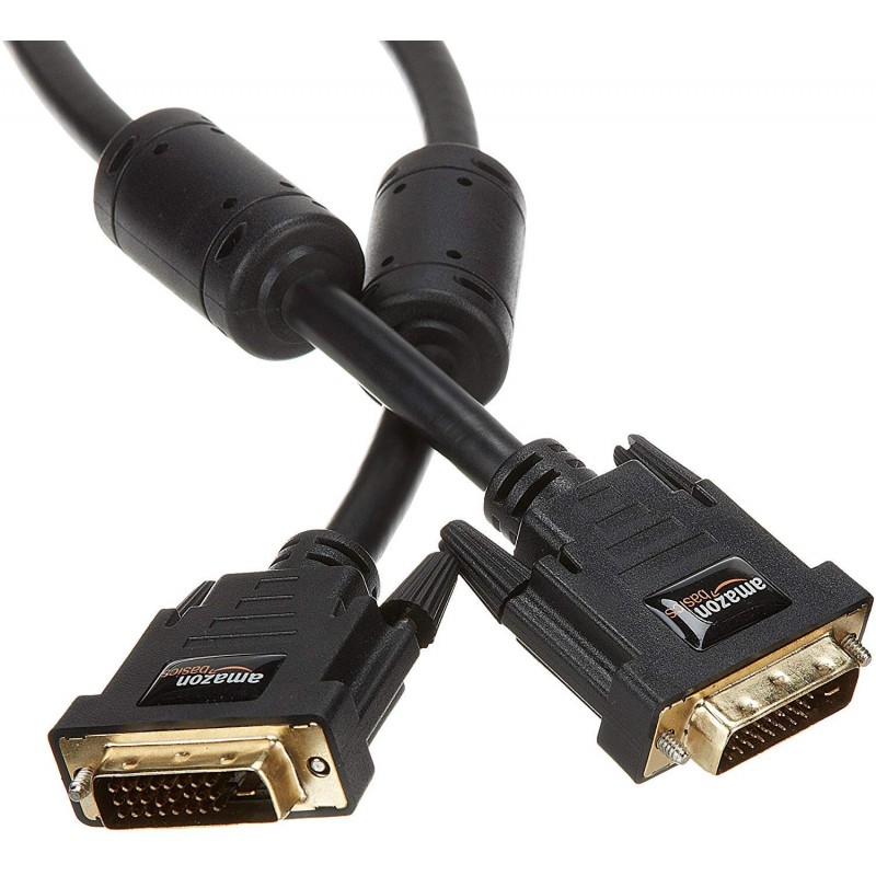 AmazonBasics 6.5-Feet DVI to DVI Cable for Television, Projector (Black) AmazonBasics 6.5-Feet DVI to DVI Cable for Television, Projector (Black)
