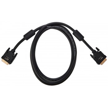 AmazonBasics 6.5-Feet DVI to DVI Cable for Television, Projector (Black)