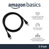 AmazonBasics RJ45 Cat-6 Ethernet Patch/LAN Cable -5Feet (1.5Meters) AmazonBasics RJ45 Cat-6 Ethernet Patch/LAN Cable -5Feet (1.5Meters)