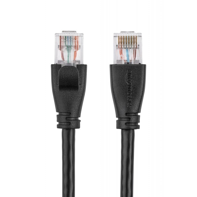 AmazonBasics RJ45 Cat-6 Ethernet Patch/LAN Cable -5Feet (1.5Meters) AmazonBasics RJ45 Cat-6 Ethernet Patch/LAN Cable -5Feet (1.5Meters)