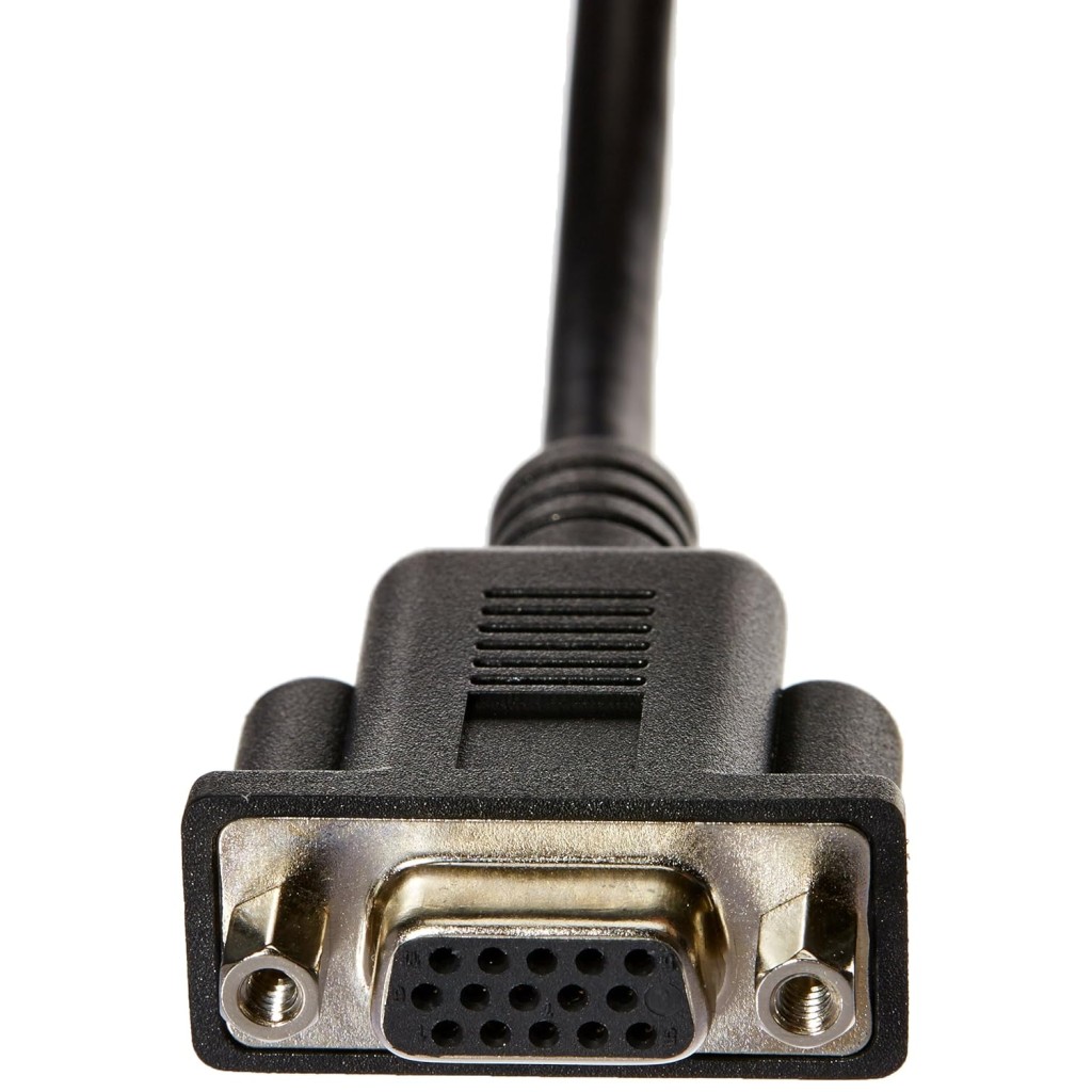 AmazonBasics VGA Monitor Y Splitter, 1', Black