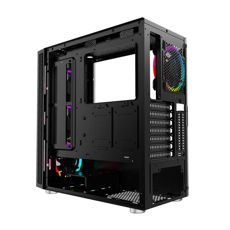 Ant Esports ICE-511MT Mid Tower Mesh Gaming Cabinet Computer Case Supports E-ATX, ATX, Micro-ATX, Mini-ITX Motherboard with Sliding Tempered Glass Side Panel, 4 x 120mm ARGB Front & Rear Fans Ant Esports ICE-511MT Mid Tower Mesh Gaming Cabinet Computer Case Supports E-ATX, ATX, Micro-ATX, Mini-ITX Motherboard with Sliding Tempered Glass Side Panel, 4 x 120mm ARGB Front & Rear Fans