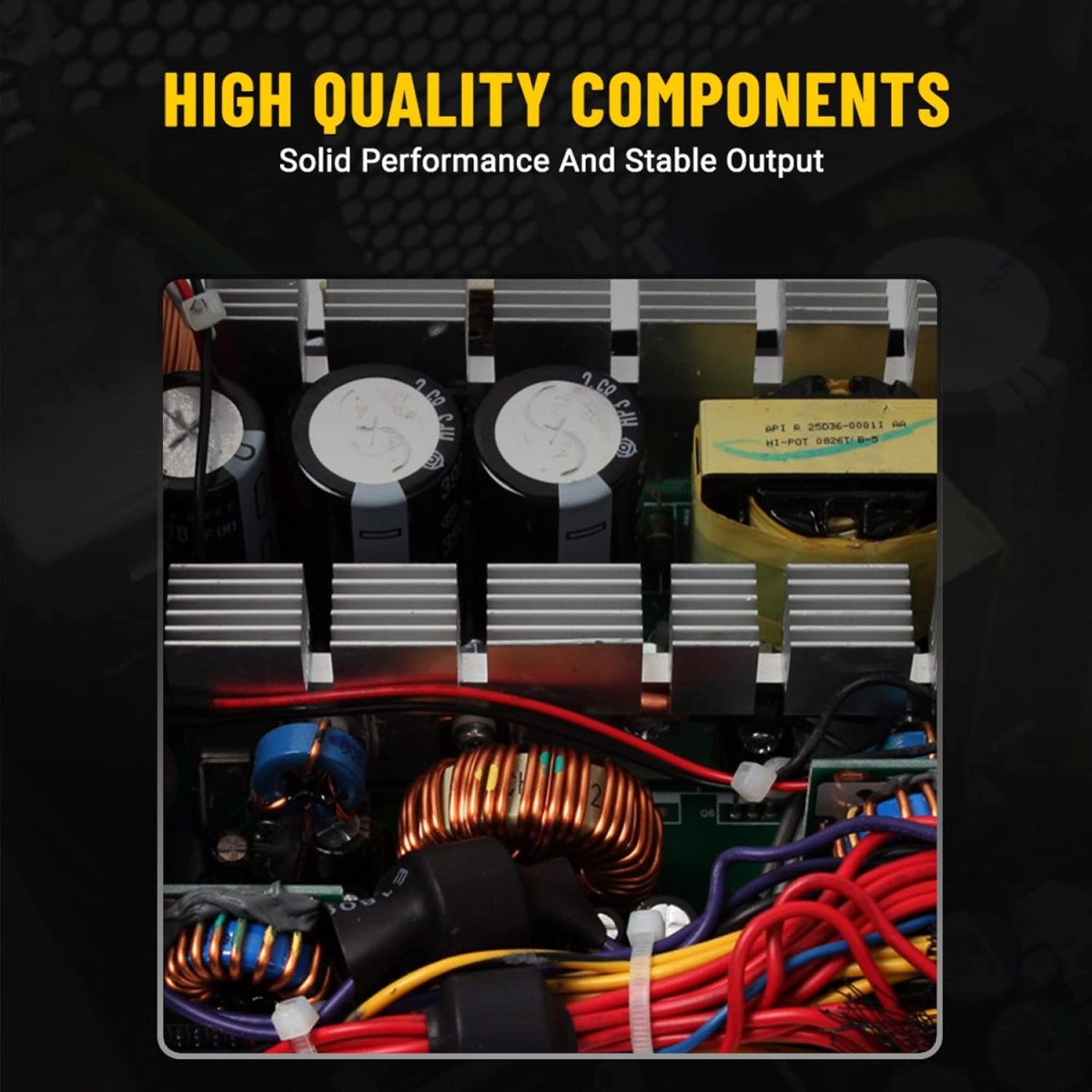 Ant Esports VS400L NonModular High Efficiency Gaming Power Supply PSU with Continuous Power and 120mm Silent Fan