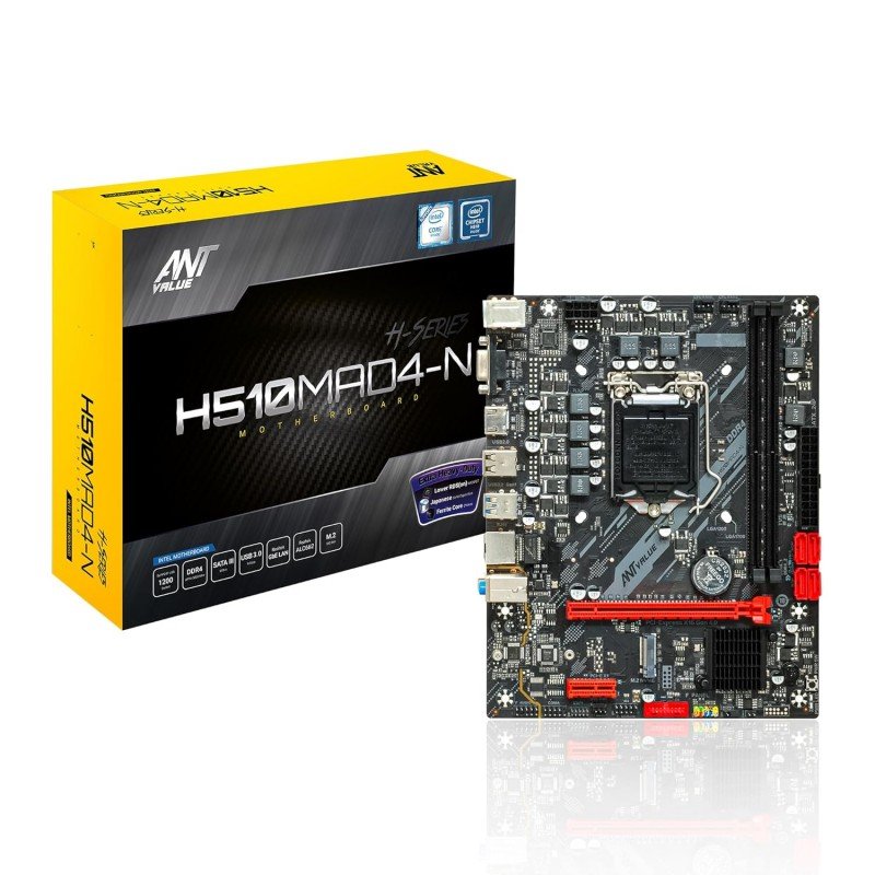 Ant Value H61MAD3-N mATX Gaming Motherboard LGA1155 Support Intel 2nd and 3rd Generation i3/i5/i7 DDR3, M.2 NVMe, USB 2.0 Ports Ant Value H61MAD3-N mATX Gaming Motherboard LGA1155 Support Intel 2nd and 3rd Generation i3/i5/i7 DDR3, M.2 NVMe, USB 2.0 Ports