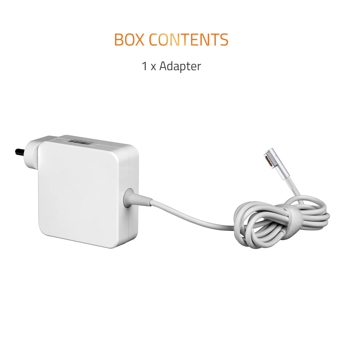 Laprite Charger for Magsafe 60W for MacBook Pro 13" A1181, A1184, A1185, A1278, A1280, A1330, A1342, A1344 L-Shape Power Adapter, White-