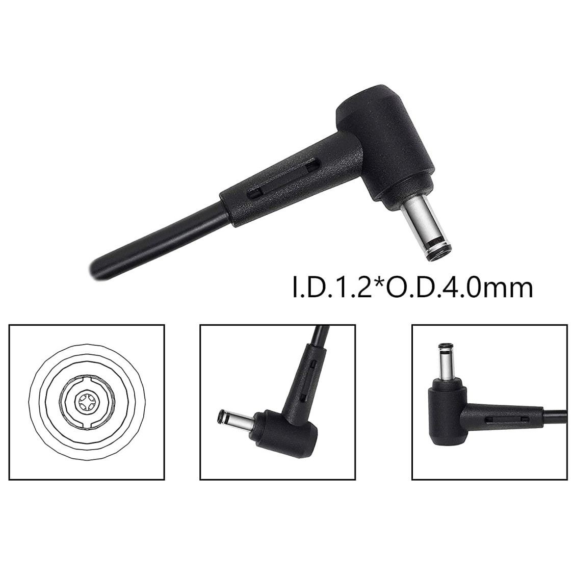 Asus AD45-00B 45W Laptop Adapter/Charger Without Power Cord for Select Models of ASUS (20 V, 2.5 A, 4 mm x 1.2mm Diameter