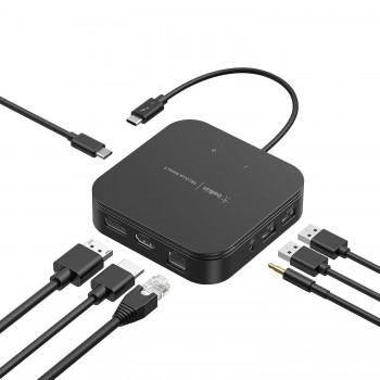Belkin International Belkin Thunderbolt 3 Dock Core w/Thunderbolt 3 Cable (Thunderbolt Dock for Mac and Windows) Dual 4K @60Hz, 40Gbps Transfer Speeds, 60W Upstream Charging (F4U110bt)