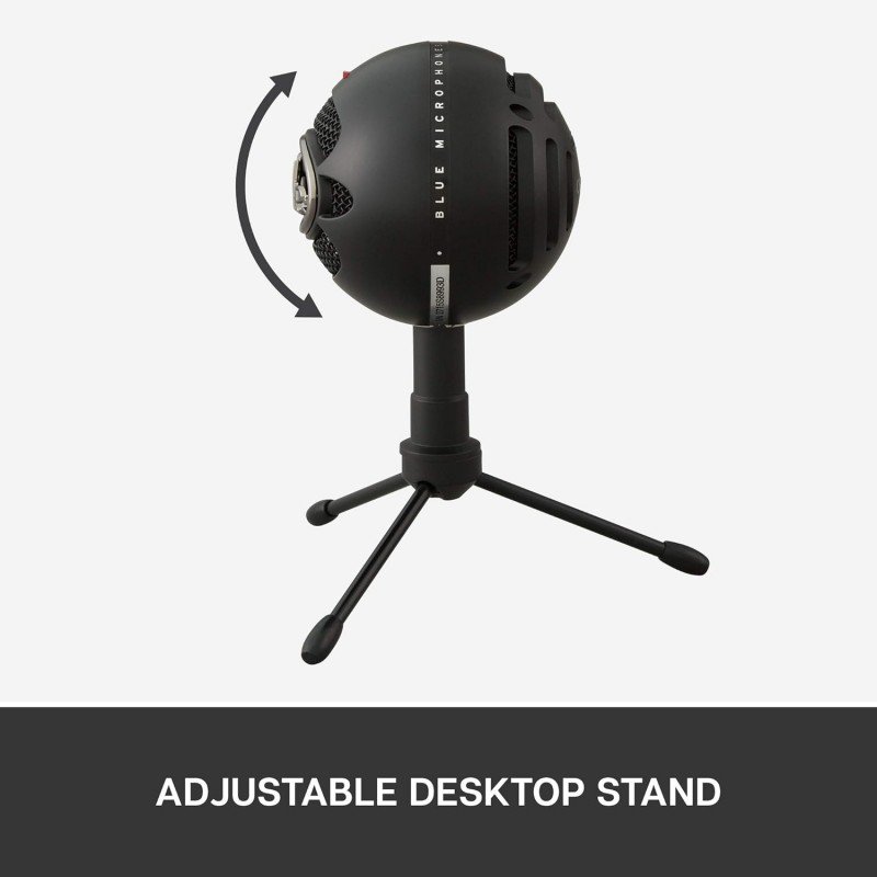 Blue Microphones Snowball iCE Plug 'n Play USB Microphone for Recording, Streaming, Podcasting, Gaming on PC and Mac, with Cardioid Condenser Capsule, Adjustable Desktop Stand and USB Cable - Black Blue Microphones Snowball iCE Plug 'n Play USB Microphone for Recording, Streaming, Podcasting, Gaming on PC and Mac, with Cardioid Condenser Capsule, Adjustable Desktop Stand and USB Cable - Black