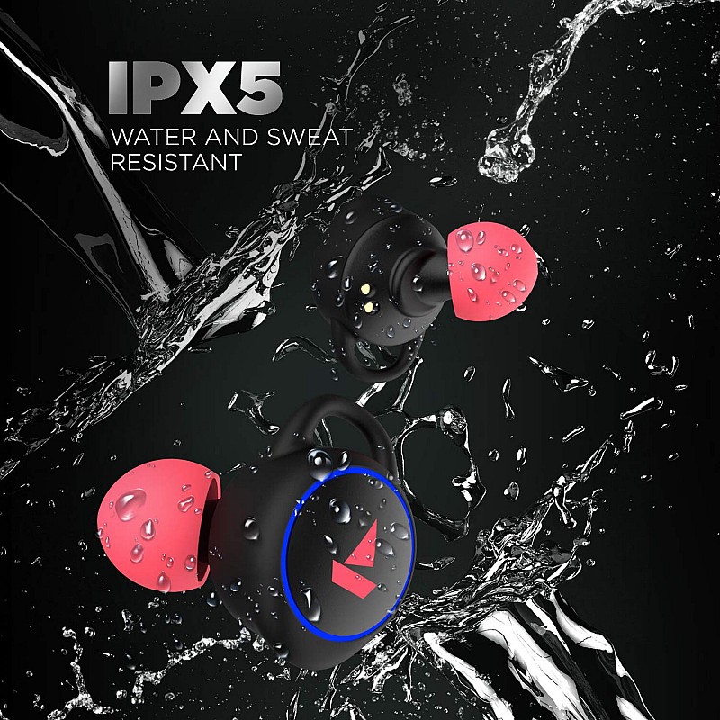 boAt Airdopes 311V2 Truly Wireless Bluetooth Ear-Buds IPX5, (Active Black)