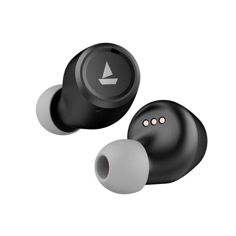 Boat Airdopes 391 Bluetooth Truly Wireless in Ear Earbuds with Qualcomm aptx & CVC, 23 Hours Playback, ASAP Charge, IWP Technology, IPX4, Bluetooth v5.0, Type-c Port and with mic 