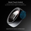 Boat Smartring Gen-1 with Premium Ceramic & Metal Build, Touch Controls, Activity Tracking, HR,SpO2, Sleep & Body Health Monitoring, Sports Modes, 5ATM Resistance & 6 Motion Sensors(Charcoal Black 7)