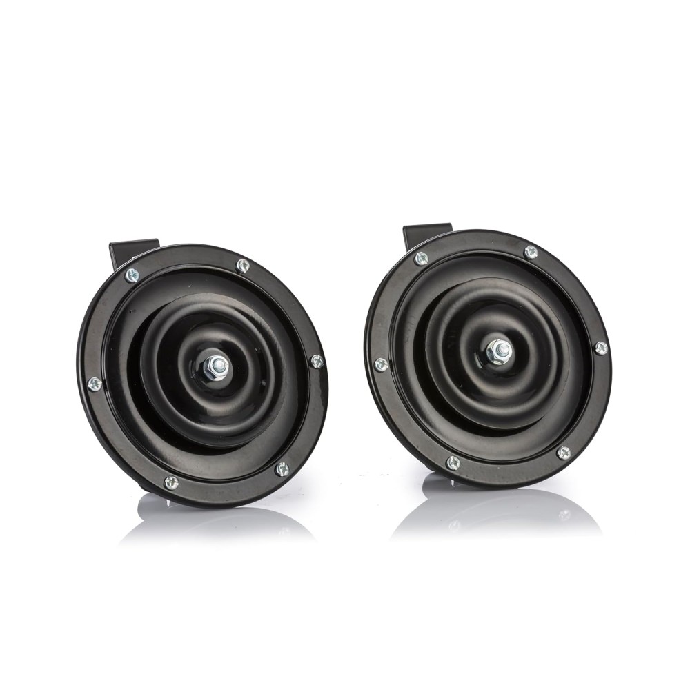 Bosch_Europa_Horn_Black_Colour_12 V_Set of 2_ For Car, LCV