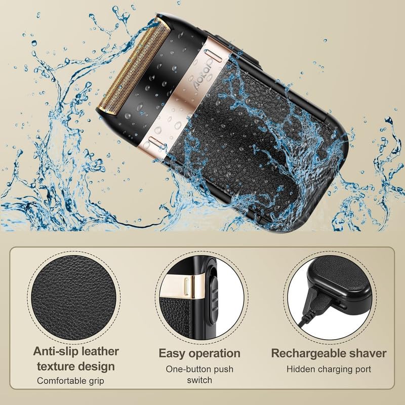 CETC Aokai WF-2022 Electric Ultrathin Shavers For Men,Electric Razor,Close Shave Head Shavers For Bald Men With 1 Extra Foil Blade,1 Travel Pouch IPX4 Waterproof Low Noise Runtime 60 Mins,Black CETC Aokai WF-2022 Electric Ultrathin Shavers For Men,Electric Razor,Close Shave Head Shavers For Bald Men With 1 Extra Foil Blade,1 Travel Pouch IPX4 Waterproof Low Noise Runtime 60 Mins,Black