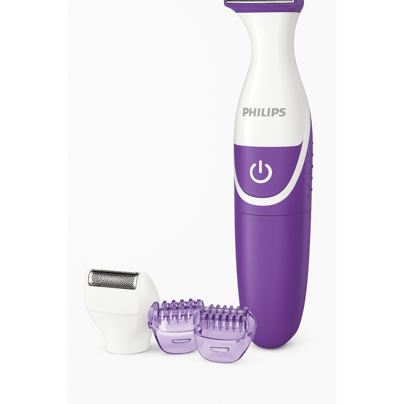 "Philips Body Trimmer for Women – Skin-Friendly Grooming Tool with Rounded Tips | 2-in-1 Trim & Shave | Safe for Arms, Legs & Body" "Philips Body Trimmer for Women – Skin-Friendly Grooming Tool with Rounded Tips | 2-in-1 Trim & Shave | Safe for Arms, Legs & Body"