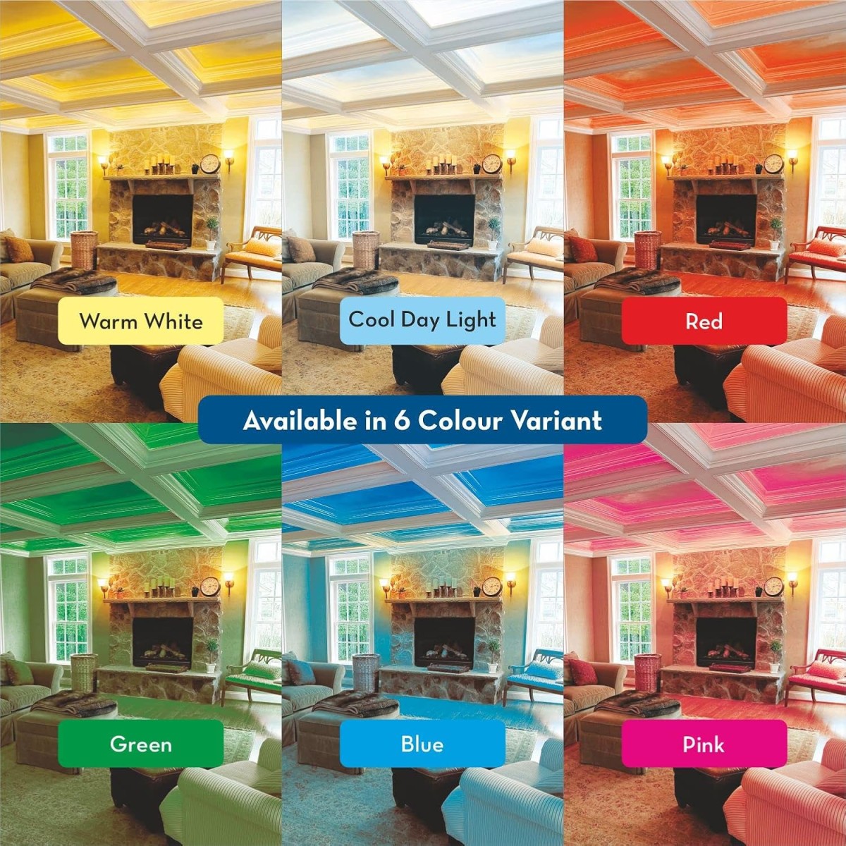 Crompton 5 Meter Strip Light Warm White 300 LEDs (Pack of 1) (Without Driver)