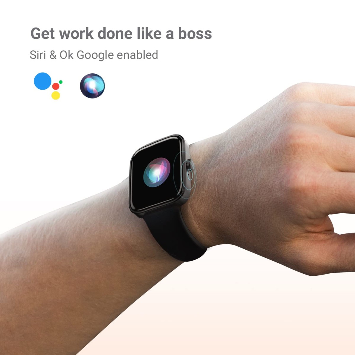 CrossBeats IGNITE-SPECTRA Super Retina 1.78 AMOLED Display Metal Body with BT Calling Smartwatch Black