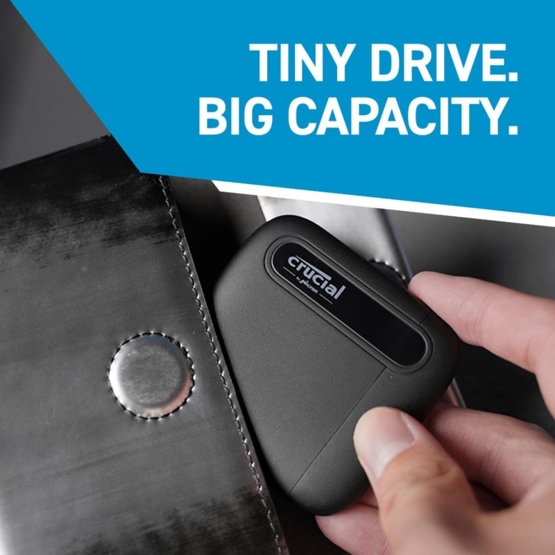 Crucial X6 1TB Portable SSD Up to 800MB/s USB 3.2 External Solid State Drive, USB-C - CT1000X6SSD9 Visit the Crucial Store