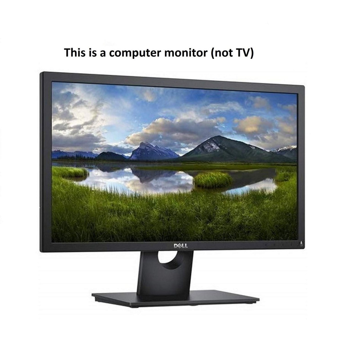Dell 21.5-inch (54.6 cm) LED Backlit Computer Monitor - E2218HN (Black) with Dell Km117 Keyboard Combo