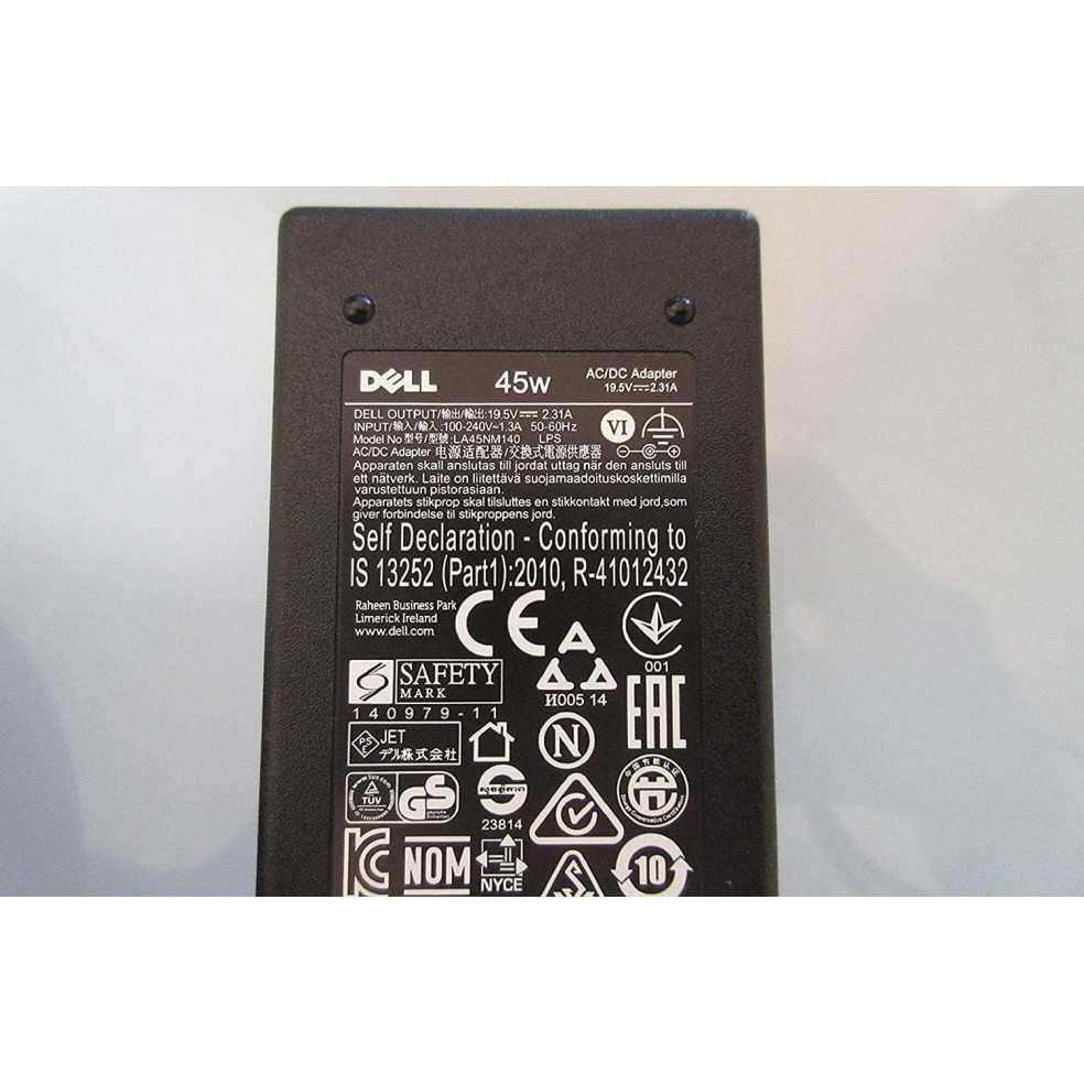 Dell 45 watt adapter 45 W Adapter (Power Cord Included)