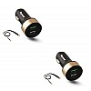 Dyazo Qualcomm Dual Port Turbo Quick Charge 3.0 Dual Port USB Car Charger for Mobile and Tablets with 3 in 1 Cable