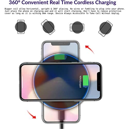 Dyazo Wireless Charger Pad 10w /7.5w /5 W for Wireless Charging Compatible with All Qi Certified Devices- Dyazo Wireless Charger Pad 10w /7.5w /5 W for Wireless Charging Compatible with All Qi Certified Devices-