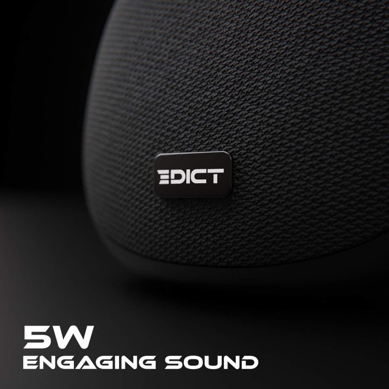 EDICT by Boat ESP01 Lightweight Portable Wireless Speaker with 5W Engaging Sound, Bluetooth V5.0, Up to 4H Playback, EDICT by Boat ESP01 Lightweight Portable Wireless Speaker with 5W Engaging Sound, Bluetooth V5.0, Up to 4H Playback,
