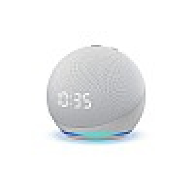 Echo Dot (4th Gen, 2020 release) with clock | Next generation smart speaker with powerful bass, LED display and Alexa (White) Echo Dot (4th Gen, 2020 release) with clock | Next generation smart speaker with powerful bass, LED display and Alexa (White)