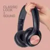 FINGERS MusiKick H9 Bluetooth Wireless On-Ear Headset with Mic (Multi-Function) - Metallic Rose Gold-