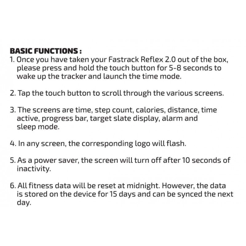Fastrack reflex 2.0 Uni-sex activity tracker - Calorie counter, Call and message notifications and up to 10 Day battery Life - SWD90059PP05 / SWD90059PP05 Fastrack reflex 2.0 Uni-sex activity tracker - Calorie counter, Call and message notifications and up to 10 Day battery Life - SWD90059PP05 / SWD90059PP05