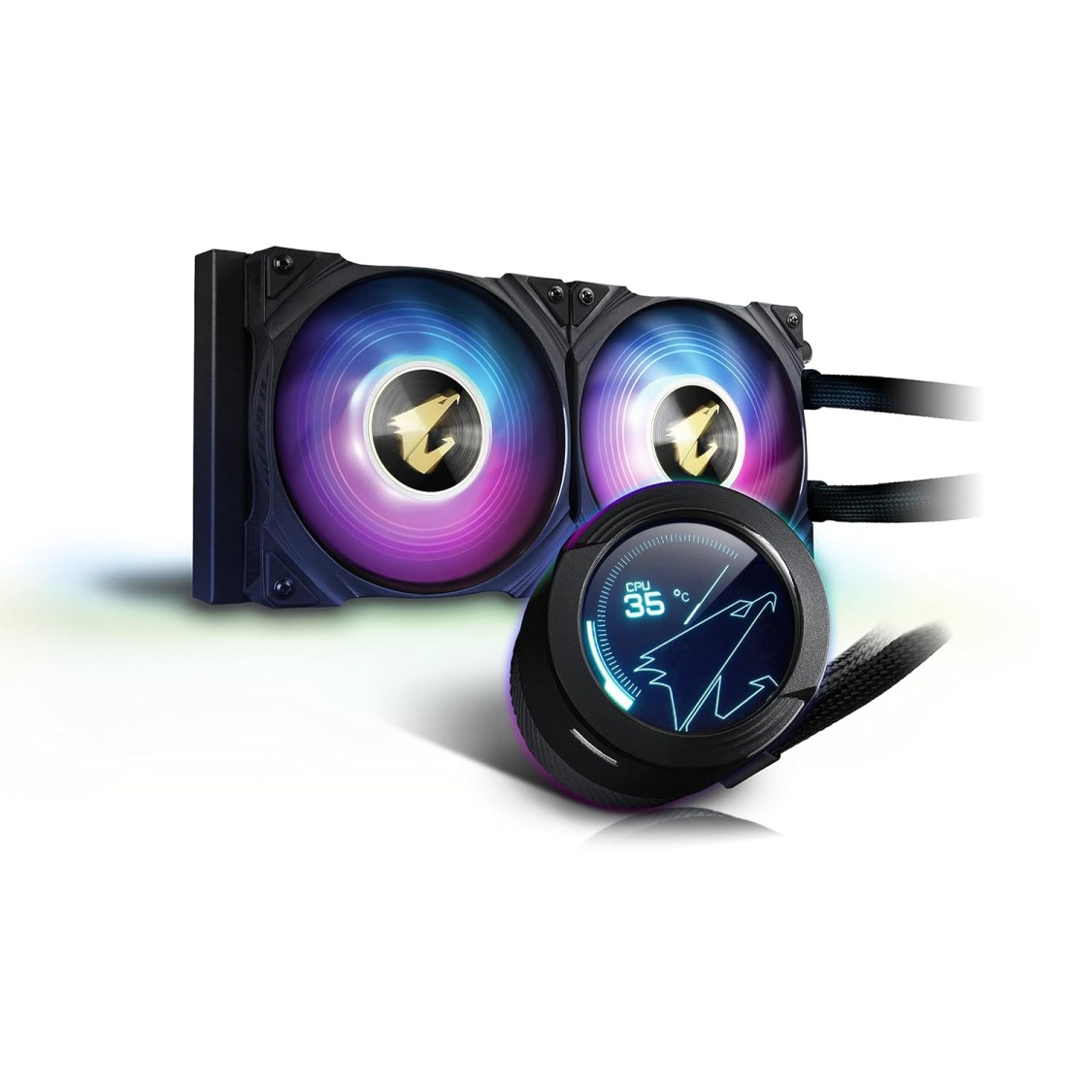 Gigabyte AORUS WATERFORCE X 240 AIO Liquid CPU Cooler, 240mm Radiator