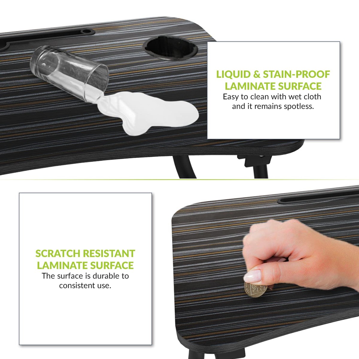 Gizga Essentials Smart Multi-Purpose Laptop Table| Study Table| Bed Table| Foldable