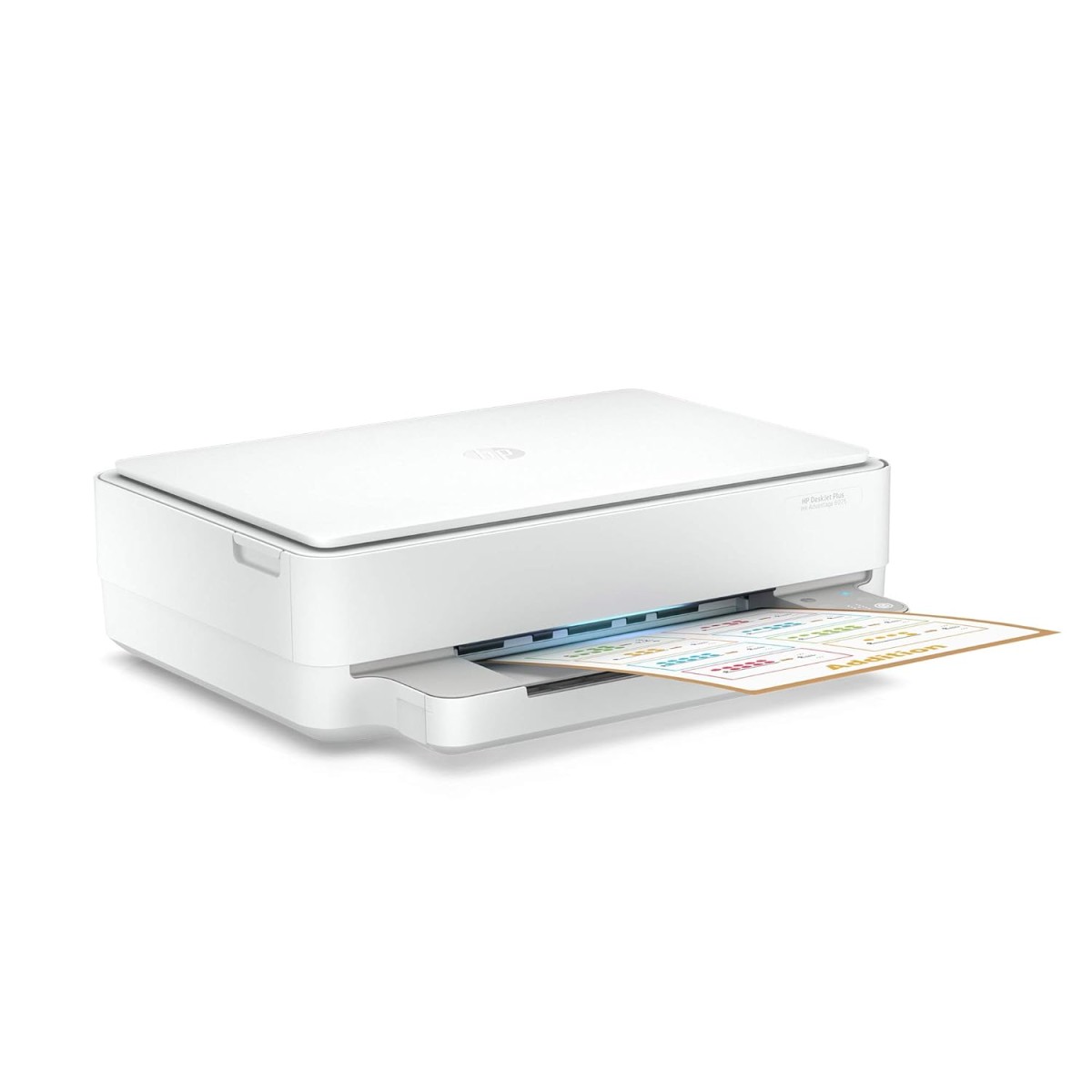 HP Deskjet Plus Ink Advantage 6075 WiFi Colour Printer with Voice Activated Printing, Without Cartridge (White, Grey) refurbished
