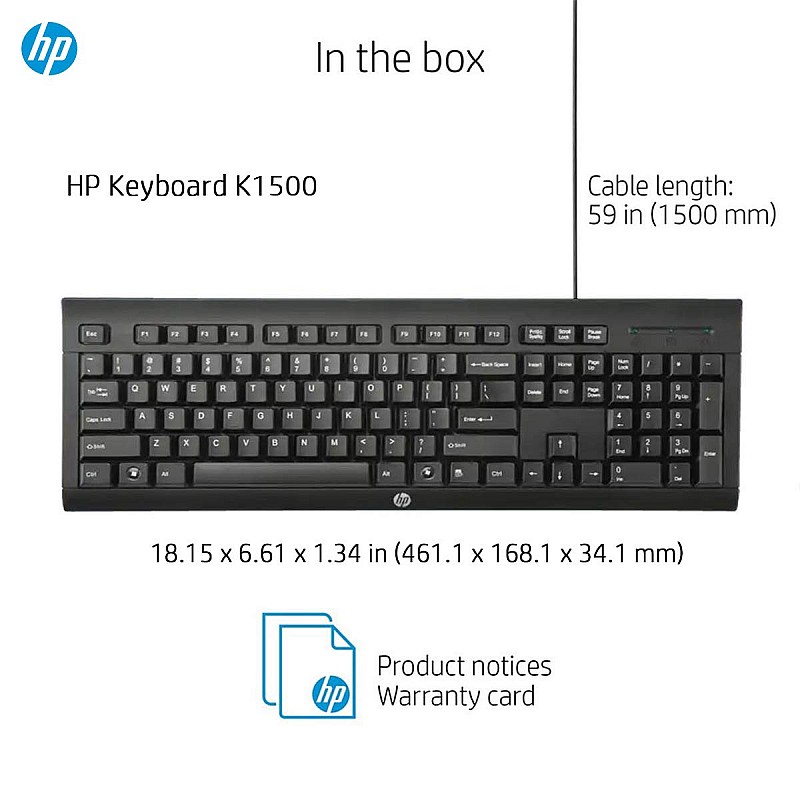 HP H3C52AA Wired Keyboard