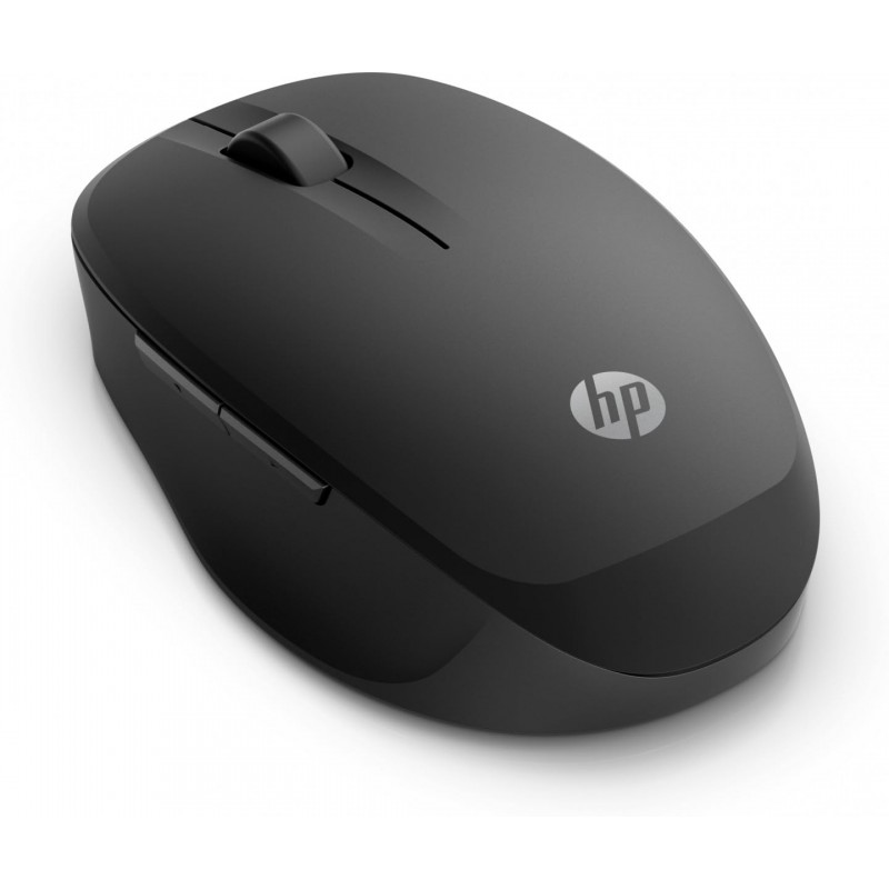 HP 300 Dual Mode Black Mouse, Switch Between Two PCs via Bluetooth or 2.4 GHz Wireless, Smart TV Connectivity, 1200 to 3600 Adjustable DPI (6CR71AA) HP 300 Dual Mode Black Mouse, Switch Between Two PCs via Bluetooth or 2.4 GHz Wireless, Smart TV Connectivity, 1200 to 3600 Adjustable DPI (6CR71AA)